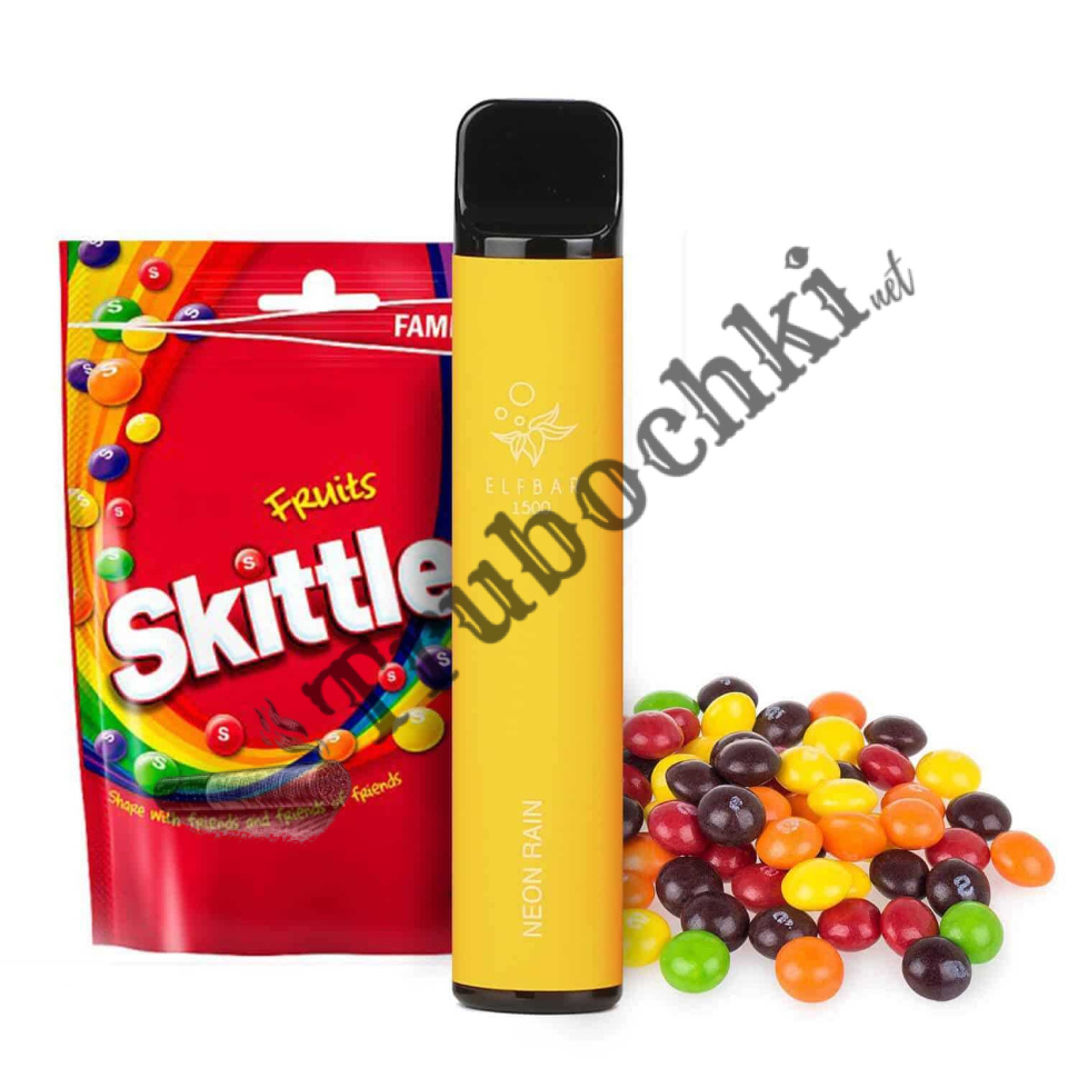 Одноразовая электронная сигарета Elf Bar Neon Rain (Неоновый дождь) (1500 Затяжек) оптом