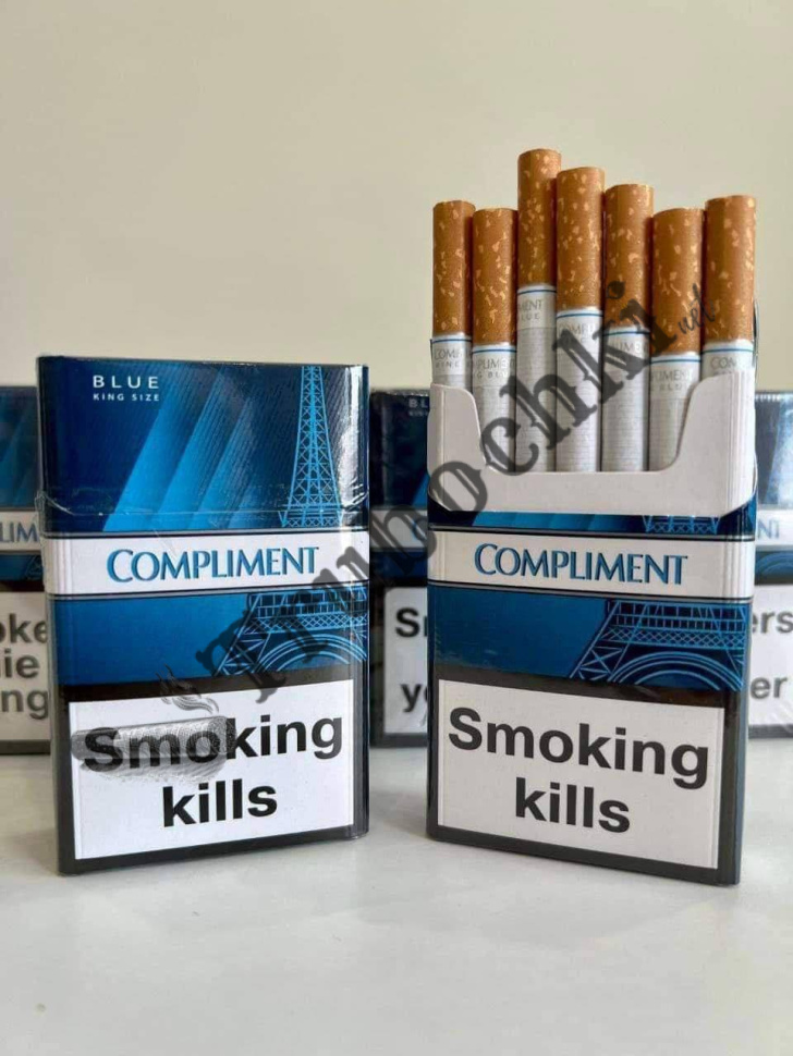 СИГАРЕТЫ COMPLIMENT BLUE KING SIZE (КОМПЛИМЕНТ СИНИЙ) оптом