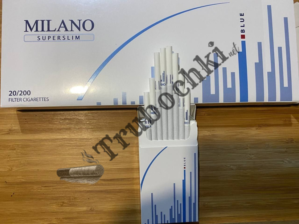 СИГАРЕТЫ MILANO BLUE SUPER SLIMS оптом
