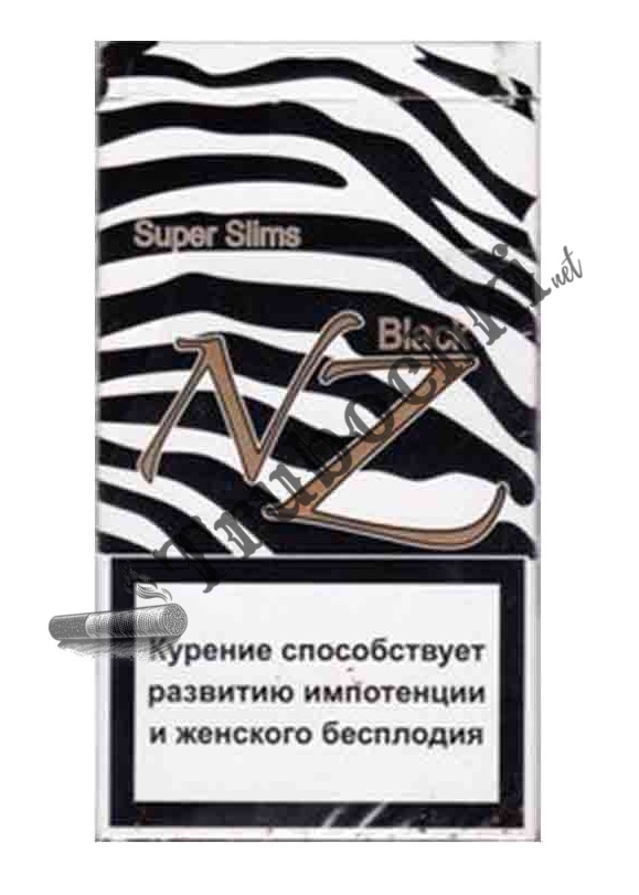 СИГАРЕТЫ NZ SUPER SLIMS BLACK оптом