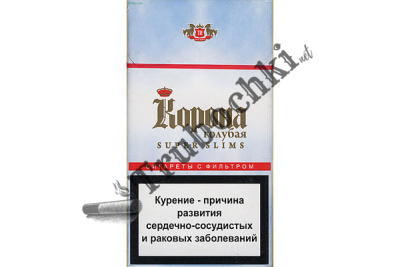 СИГАРЕТЫ КОРОНА SUPER SLIMS BLUE