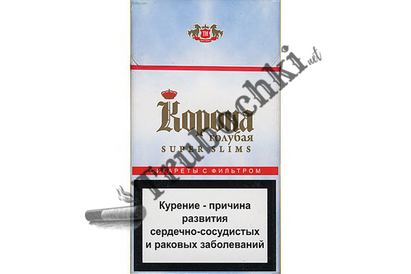 СИГАРЕТЫ КОРОНА SUPER SLIMS BLUE оптом