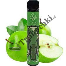 Одноразовая электронная сигарета Elf Bar Lux Sour apple ( кислое яблоко) (1500 Затяжек)  оптом