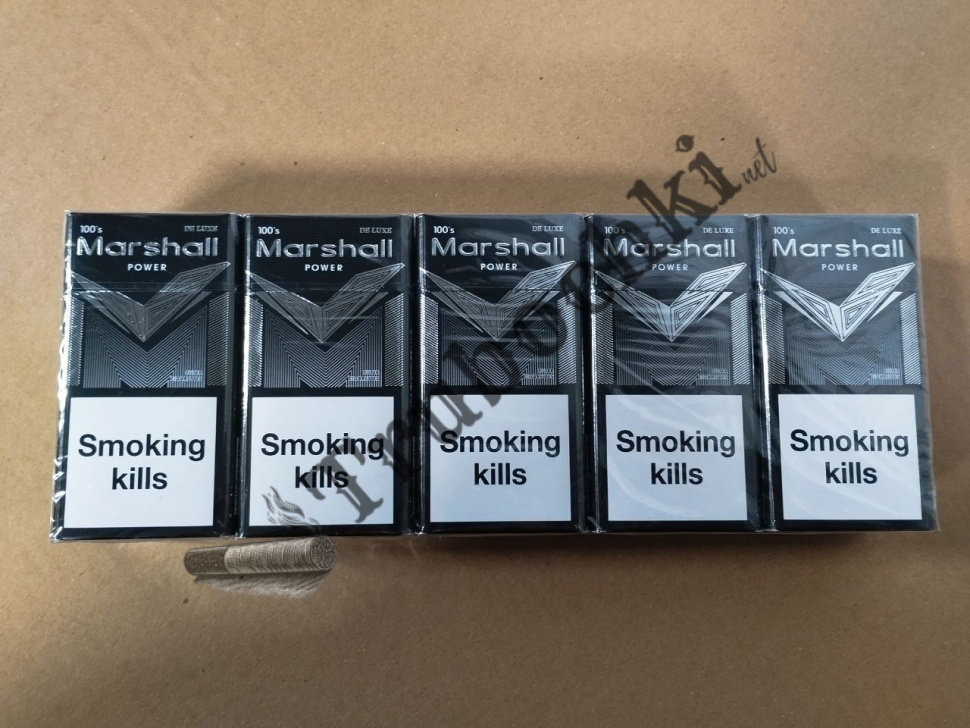 СИГАРЕТЫ MARSHAL BLACK KING SIZE 100MM (МАРШАЛ ЧЕРНЫЙ) оптом