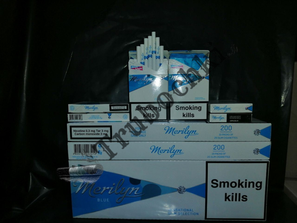 СИГАРЕТЫ MERILYN SUPER SLIMS BLUE оптом